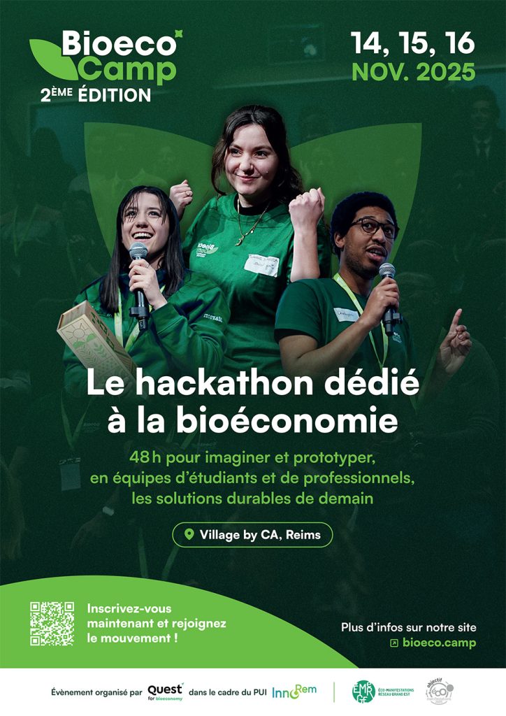 Affiche Bioeco Camp - Hackathon Bioéconomie